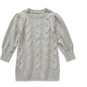 Baby Girls Long Sleeve Fitted Sweater Dress